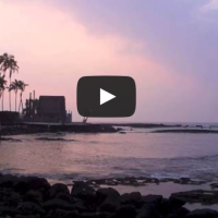 "Hawaii Sunset Video:  Watching the Sunset at the City of Refuge in Hawaii"